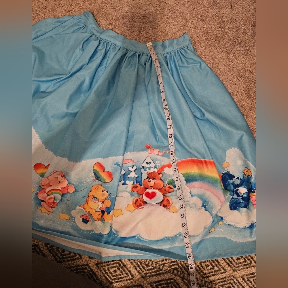 Care Bears X Unique Vintage In The Clouds Gellar Swing Skirt Size L - Picture 10 of 10